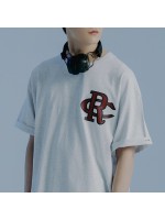 韓國Romantic Crown - ATHLETIC LOGO TEE SHIRT_LIGHT GREY